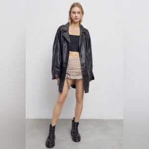 Urban Outfitters Faux Leather Car Coat (new)